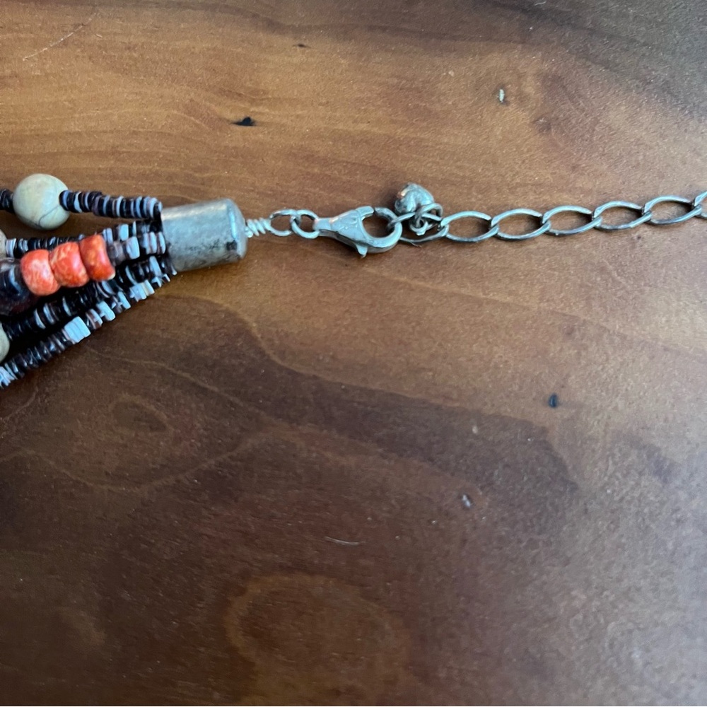 💙Vintage Sterling Silver Multi-Strand Beaded Necklace - Picture 6 of 8